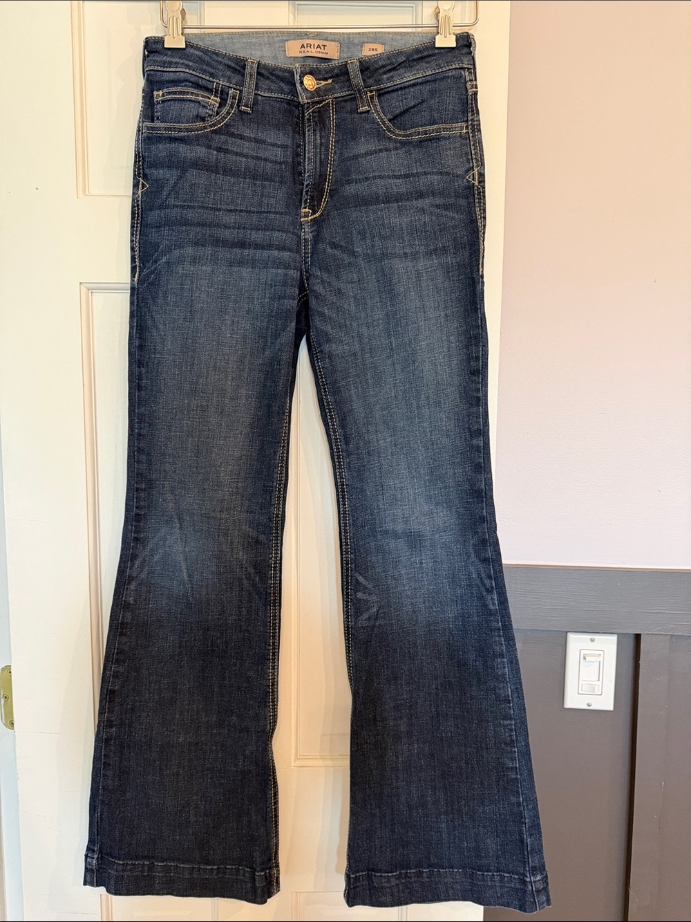 Ariat Women's Dark Blue Wide Leg Jeans